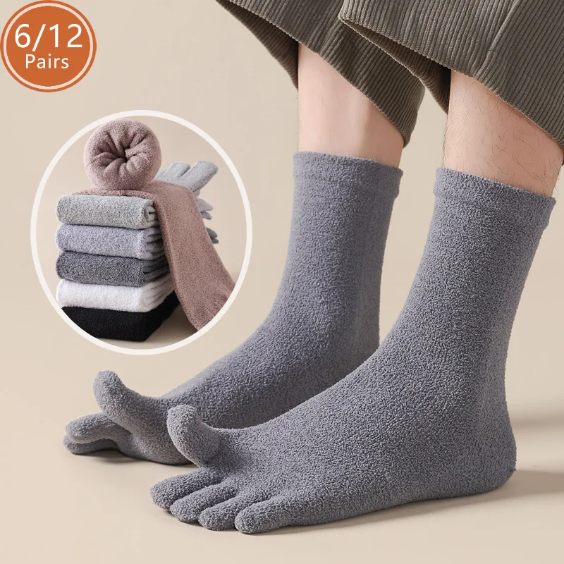 Toe Sock Split - 6/12 pares de calcetines térmicos gruesos