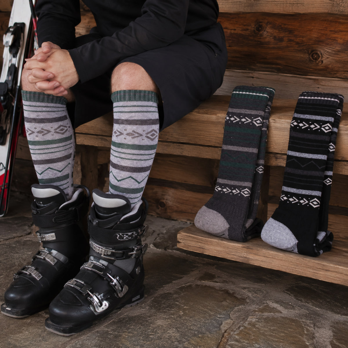 Thermal Sock Winter - Calcetines de esquí de lana merino
