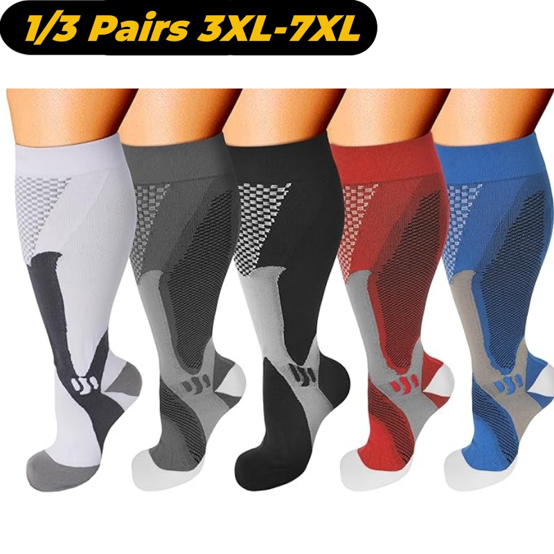 Compression Sock Medical - Calcetines de compresión de pantorrilla ancha