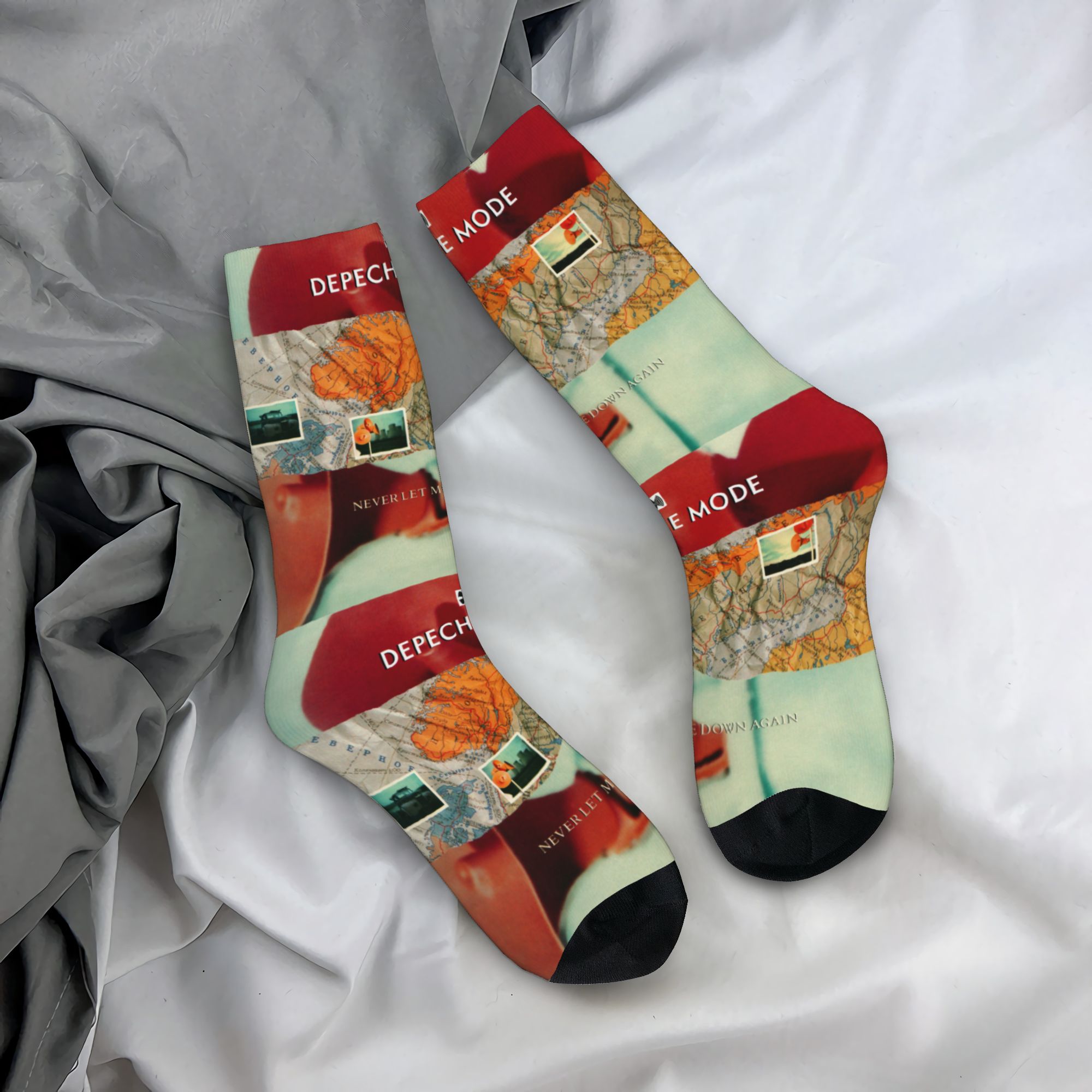 Dress Sock Men - Calcetines Personalizados D-Depeche Cool Mode, Estilo