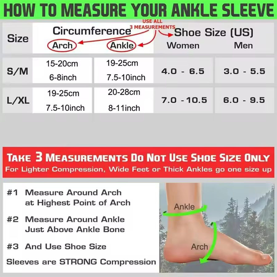1 par de calcetines de compres - Ankle Brace Sock reseña y precio
